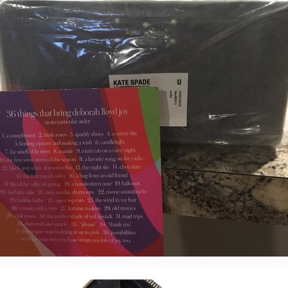 NEW Black Kate Spade Wristlet - Picture 4 of 4